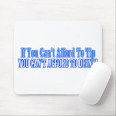 Tapis De Souris Bartender dit : (Avec souris)