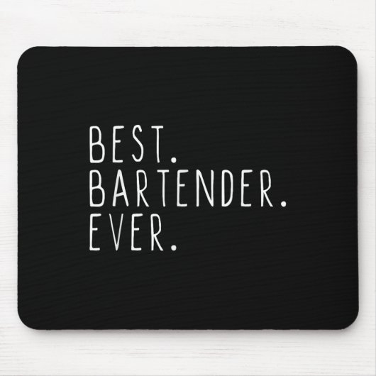 Tapis De Souris Bartender Ever Cool Funny Bartending Cadeau Christ (Devant)