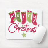 Tapis De Souris Bas de Joyeux Noël (Avec souris)