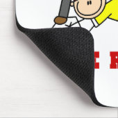 Tapis De Souris Base-ball coup de circuit (Coin)