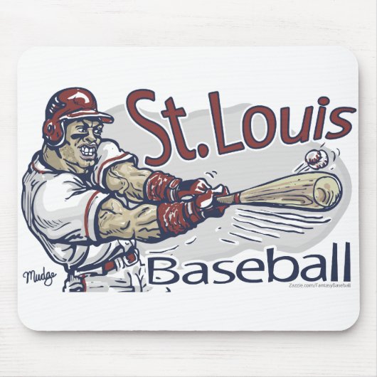 Tapis De Souris Base-ball Mousepad de St Louis (Devant)