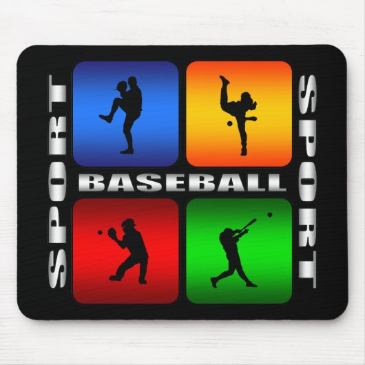 Tapis De Souris Base-ball spectaculaire (Devant)