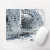 Tapis De Souris Base spatial de science-fiction blanc (Avec souris)