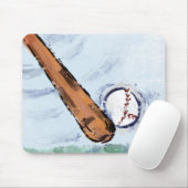 TAPIS DE SOURIS BASEBALL (Avec souris)