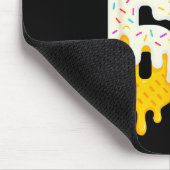 Tapis De Souris Baseball 6 7 Ice Cream Drip Number 67 Funny Six Se (Coin)