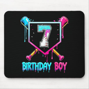 Tapis De Souris Baseball 7 ans garçon anniversaire glace dégoulina
