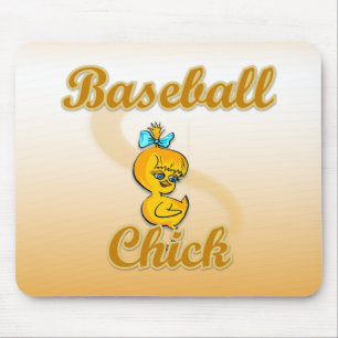 Tapis De Souris Baseball Chick