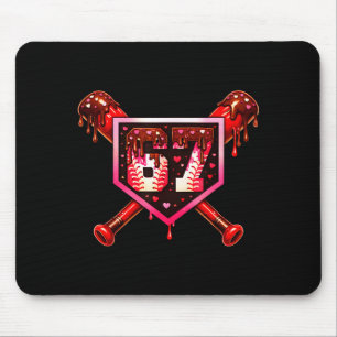 Tapis De Souris Baseball Chocolat au Gout 67 Saint-Valentin Amour