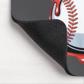 Tapis De Souris Baseball Christmas Santa Hat Dripng Festive Holida (Coin)