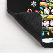 Tapis De Souris Baseball Christmas Tree Lights  (Coin)