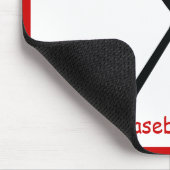 Tapis De Souris Baseball croisé chauves-souris et casquette noir,  (Coin)