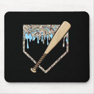 Tapis De Souris Baseball Drift Camo Baseball Accueil Plate Bat Boy