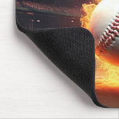 Tapis De Souris Baseball Flamand Au Stade (Coin)