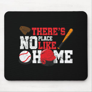Tapis De Souris Baseball Il n'y a pas d'endroit comme la maison Ba
