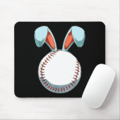 Tapis De Souris Baseball Lapin de Pâques OEufs de Pâques Chasse Ba (Avec souris)