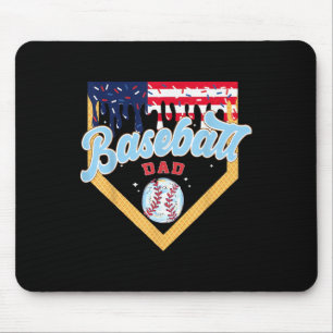 Tapis De Souris Baseball Papa Crème Ice Drip Funny Baseball Pères
