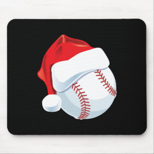 Tapis De Souris Baseball Santa Hat Hommes garçons Noël Noël Noël N