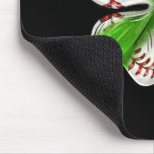 Tapis De Souris Baseball Shamrock St Patrick's Day Clover With Bas (Coin)