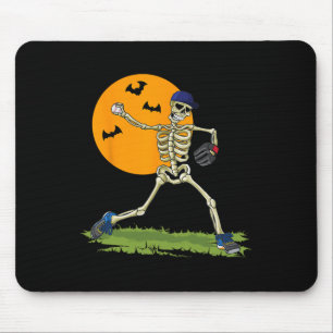 Tapis De Souris Baseball Skeleton Halloween Hommes garçons Basebal