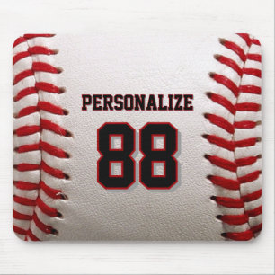 Tapis De Souris Baseball Softball Nom et Numéro Personnalisés