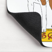 Tapis De Souris Basenji - rouge (Coin)