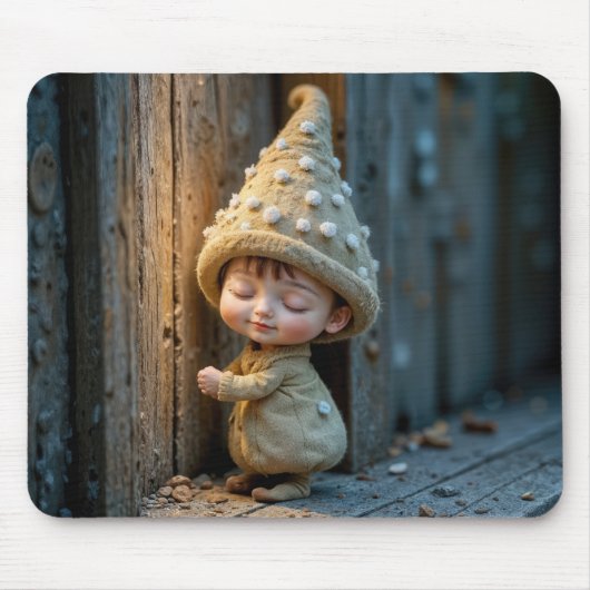 Tapis De Souris Bashful Munchkin Standing By a Door (Devant)