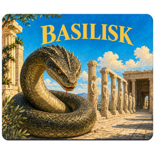 Tapis De Souris Basilic, Monstre de Fantasy Gothique