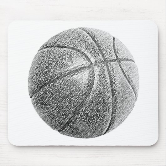 Tapis De Souris Basket-ball avec effet crayon (Devant)