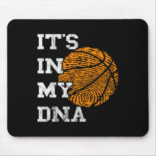 Tapis De Souris Basket-ball C'est dans mon ADN empreintes digitale