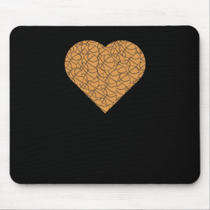 Tapis De Souris Basket-ball Coeur Love Design