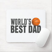 Tapis De Souris Basket-ball de la meilleure typographie de papa du (Avec souris)