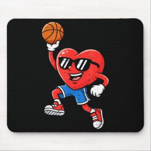Tapis De Souris Basket-ball de la Saint-Valentin pour adolescents 