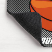 Tapis De Souris Basket-ball de regard de fibre de carbone (Coin)