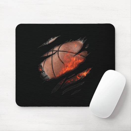 Tapis De Souris Basket-ball en moi Design (Avec souris)