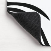 Tapis De Souris Basket-ball flamboyant noir et blanc (Coin)