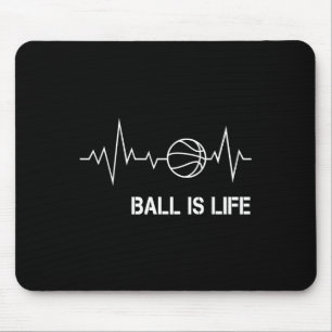 Tapis De Souris Basket-ball Heartbeat Big My Life Baller Player Co