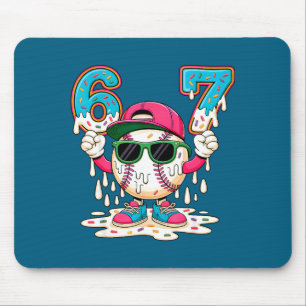Tapis De Souris Basket-ball hilarant 6 67 Six 7 Crème glacée Seven
