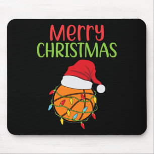 Tapis De Souris Basket-ball Noël Père Noël Noël Sport Noël Ba