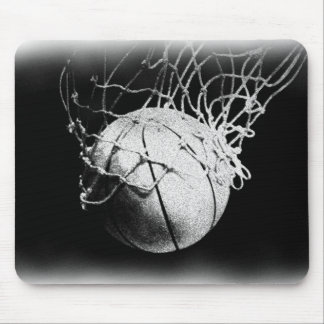 Tapis De Souris Basket-ball noir et blanc