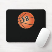 Tapis De Souris Basket-ball Numéro 12 (Avec souris)