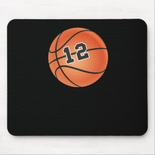 Tapis De Souris Basket-ball Numéro 12