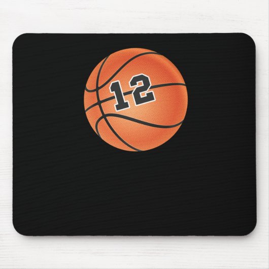 Tapis De Souris Basket-ball Numéro 12 (Devant)