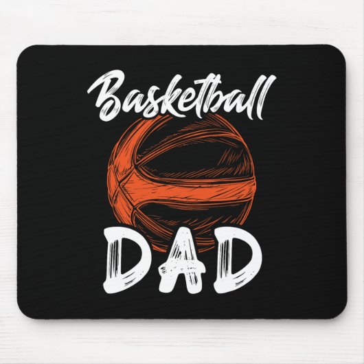 Tapis De Souris Basket-Ball Papa Pour Hommes Famille Correspondant (Devant)