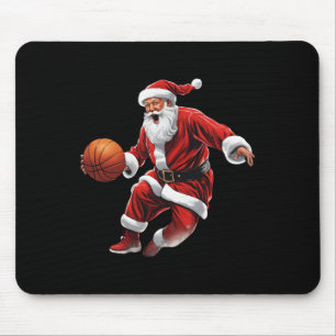 Tapis De Souris Basket-ball Père Noël Slam Dunk Vilain Noël
