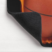 Tapis De Souris Basket-Ball Sur Le Feu Mousepad (Coin)