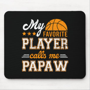 Tapis De Souris Basket Mon Joueur Favori M'Appelle Papaw
