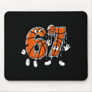 Tapis De Souris Basketball 67 Six Seven Mème Cool 6 7 Drip Drôle N