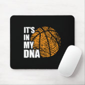 Tapis De Souris Basketball C'est dans mon ADN empreintes digitales (Avec souris)
