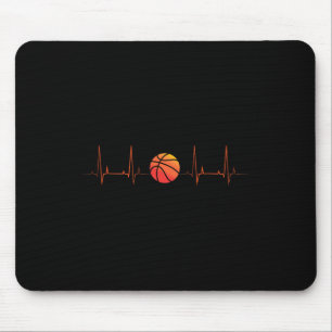 Tapis De Souris Basketball Heartbeat Coach Player Sports Athlète