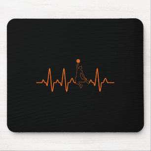 Tapis De Souris Basketball Heartbeat Player Ball Cadeau pour les h